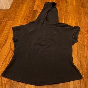 Adidas Short Sleeve Black Quarter Zip